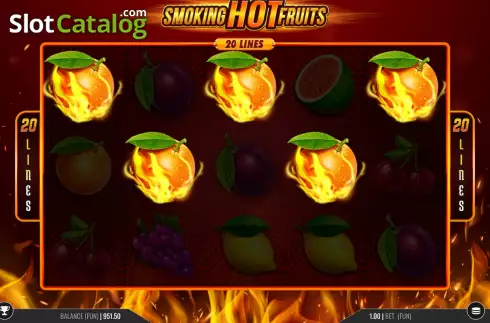 Οθόνη7. Smoking Hot Fruits 20 Κουλοχέρης