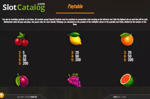 Οθόνη9. Smoking Hot Fruits 20 Κουλοχέρης