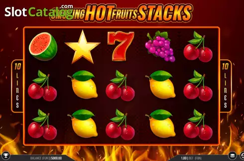 Οθόνη2. Smoking Hot Fruits Stacks Κουλοχέρης