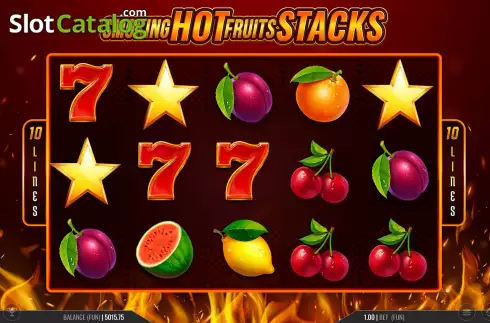 Οθόνη6. Smoking Hot Fruits Stacks Κουλοχέρης