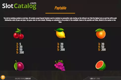Οθόνη8. Smoking Hot Fruits Stacks Κουλοχέρης