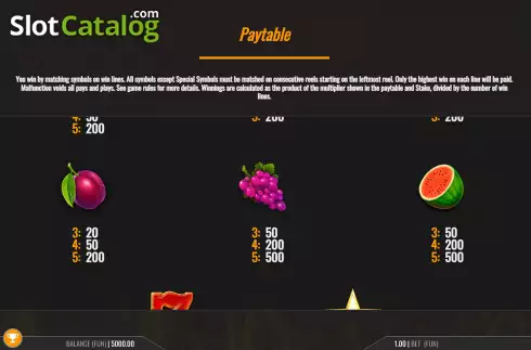 Οθόνη9. Smoking Hot Fruits Stacks Κουλοχέρης