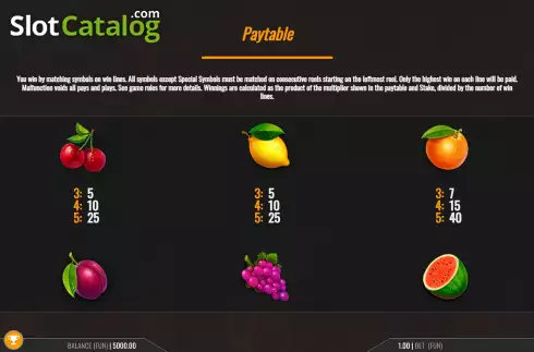 Οθόνη8. Smoking Hot Fruits Wild Respins Κουλοχέρης