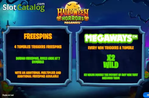 Οθόνη2. Halloween Horrors Megaways Κουλοχέρης