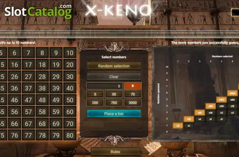 Οθόνη2. X-Keno (1xGames) Κουλοχέρης
