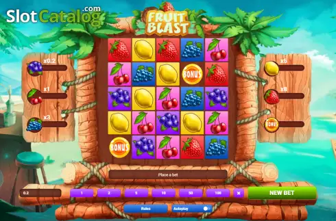Οθόνη2. Fruit Blast (1xGames) Κουλοχέρης 