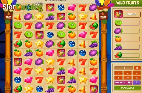 Οθόνη2. Wild Fruits (1xGames) Κουλοχέρης 