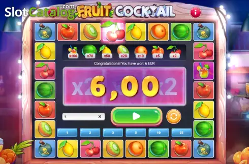 Οθόνη3. Fruit Cocktail (1xGames) Κουλοχέρης