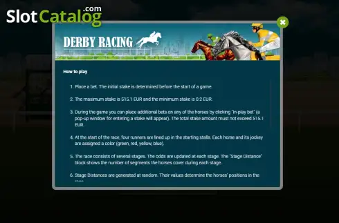 Οθόνη3. Derby Racing Κουλοχέρης