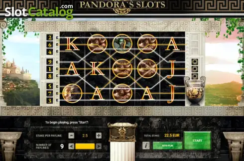 Οθόνη2. Pandora's Slots Κουλοχέρης