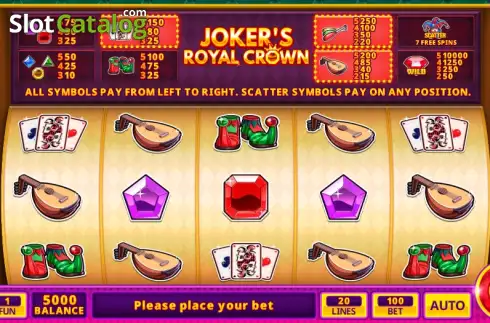 Οθόνη2. Joker's Royal Crown Κουλοχέρης