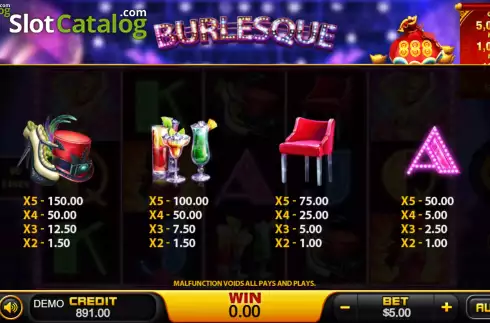 Οθόνη8. Burlesque (PlayStar) Κουλοχέρης