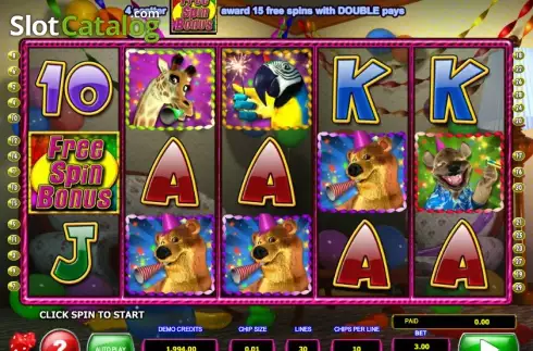 Ροδέλες. Wild Birthday Blast Κουλοχέρης 