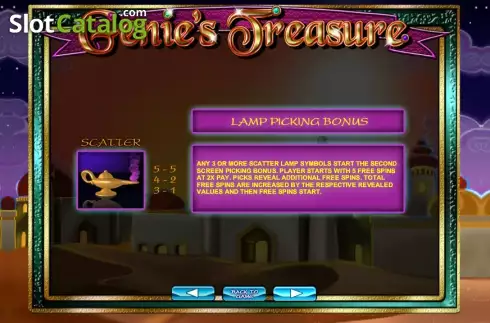 Πίνακας πληρωμών 2. Genie's Treasure (2by2) Κουλοχέρης