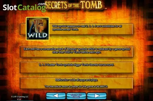 Πίνακας πληρωμών 2. Secrets of the tomb Κουλοχέρης 