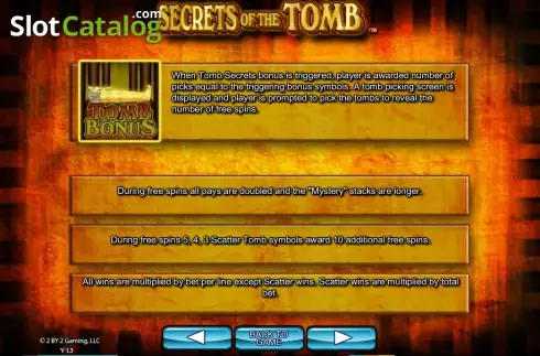Πίνακας πληρωμών 3. Secrets of the tomb Κουλοχέρης 