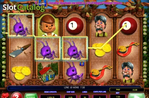 Νίκη. Pinocchio's Fortune Κουλοχέρης