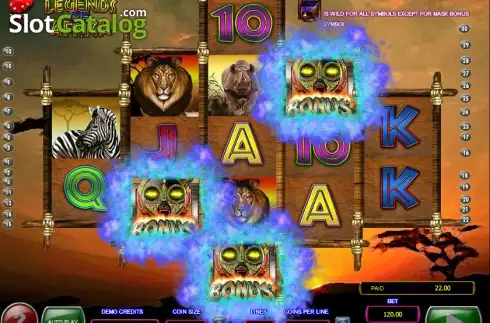 Μπόνους 1. Legends of Africa Κουλοχέρης