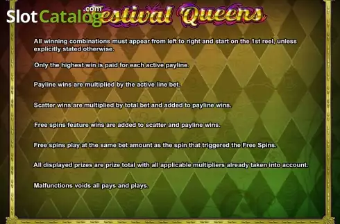 Πίνακας πληρωμών 3. Festival Queen Κουλοχέρης
