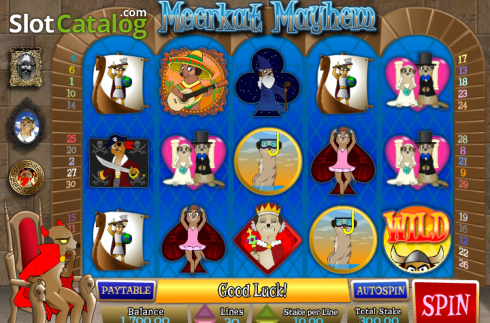 Οθόνη 1. Meerkat Mayhem (Games Global) Κουλοχέρης