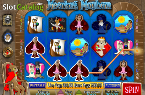 Οθόνη 7. Meerkat Mayhem (Games Global) Κουλοχέρης
