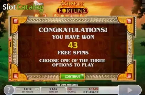 Οθόνη 8. Fire N' Fortune Κουλοχέρης