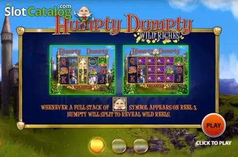 Οθόνη9. Humpty Dumpty Wild Riches (2by2 Gaming) Κουλοχέρης