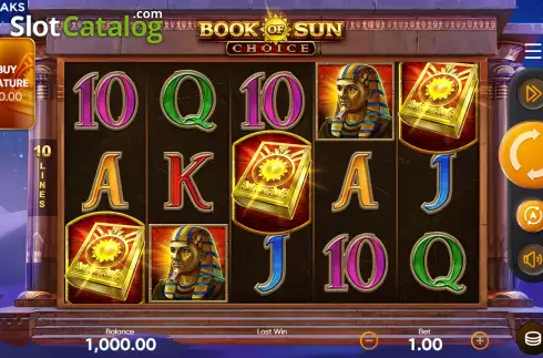 Οθόνη3. Book of Sun Choice Κουλοχέρης 