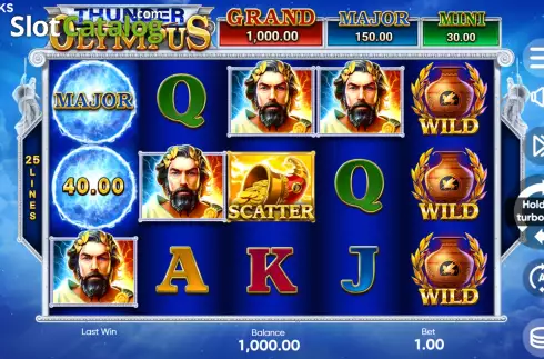 Οθόνη3. Thunder Of Olympus Κουλοχέρης