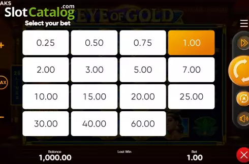 Οθόνη4. Eye of Gold Κουλοχέρης