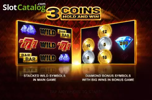 Οθόνη2. 3 Coins Hold and Win Κουλοχέρης