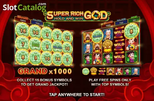 Οθόνη2. Super Rich God Hold and Win Κουλοχέρης