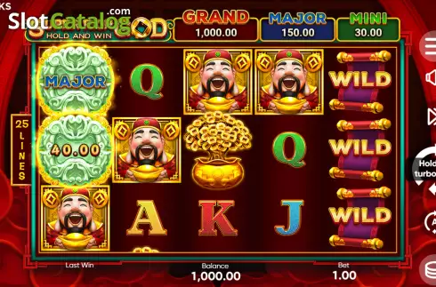 Οθόνη3. Super Rich God Hold and Win Κουλοχέρης