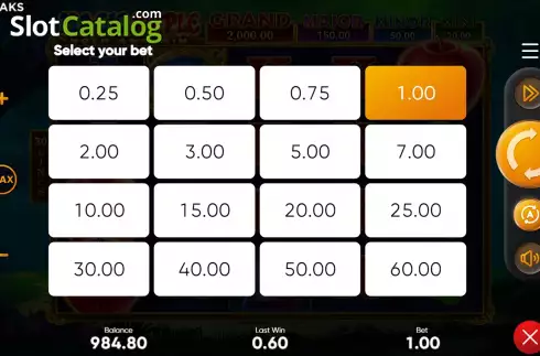 Οθόνη3. Magic Apple Hold and Win Κουλοχέρης