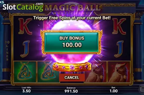 Οθόνη6. Magic Ball (3 Oaks) Κουλοχέρης