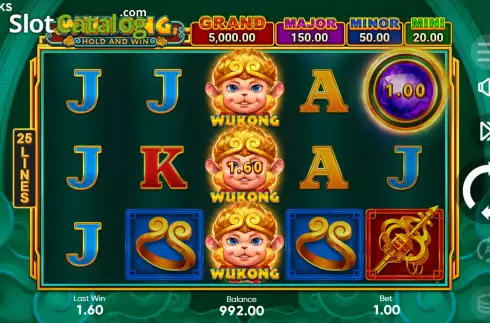 Οθόνη5. Wukong Hold and Win Κουλοχέρης 