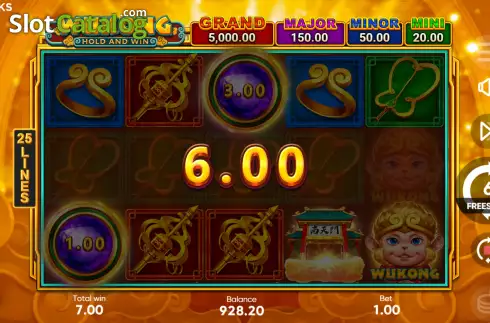 Οθόνη8. Wukong Hold and Win Κουλοχέρης 