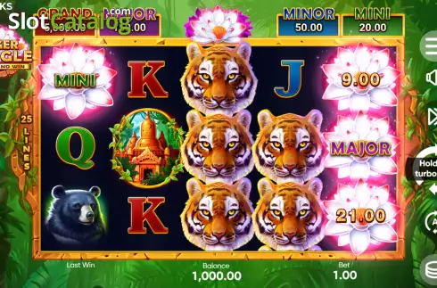 Οθόνη3. Tiger Jungle Hold and Win Κουλοχέρης