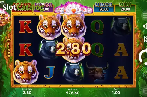 Οθόνη5. Tiger Jungle Hold and Win Κουλοχέρης