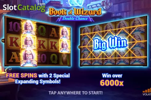 Οθόνη2. Book of Wizard Double Chance Κουλοχέρης