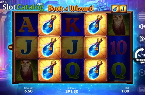 Οθόνη8. Book of Wizard Double Chance Κουλοχέρης