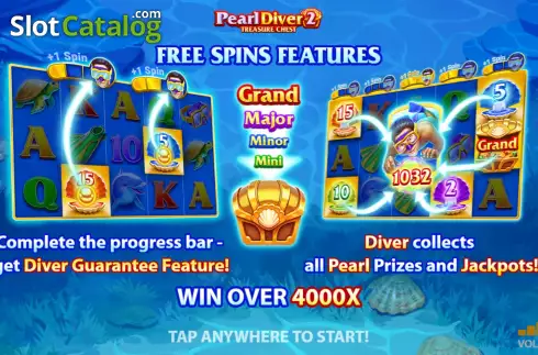 Οθόνη2. Pearl Diver 2: Treasure Chest Κουλοχέρης