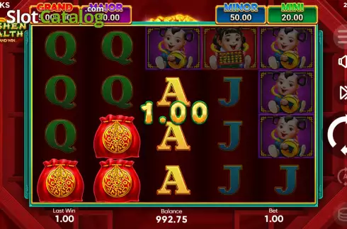 Οθόνη4. Caishen Wealth Hold and Win Κουλοχέρης