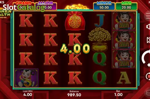 Οθόνη5. Caishen Wealth Hold and Win Κουλοχέρης