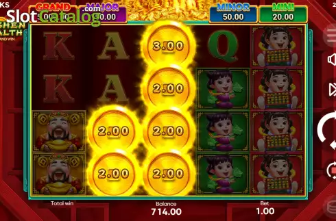 Οθόνη7. Caishen Wealth Hold and Win Κουλοχέρης