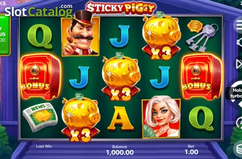 Οθόνη3. Sticky Piggy Κουλοχέρης 