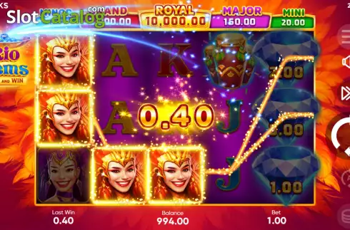 Οθόνη4. Rio Gems Κουλοχέρης