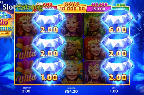Οθόνη7. Rio Gems Κουλοχέρης