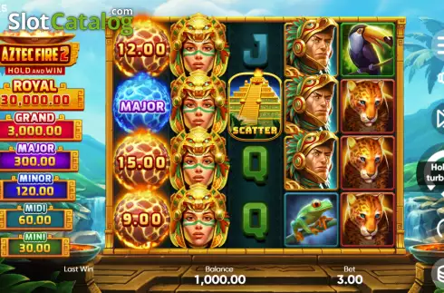 Οθόνη3. Aztec Fire 2 Κουλοχέρης