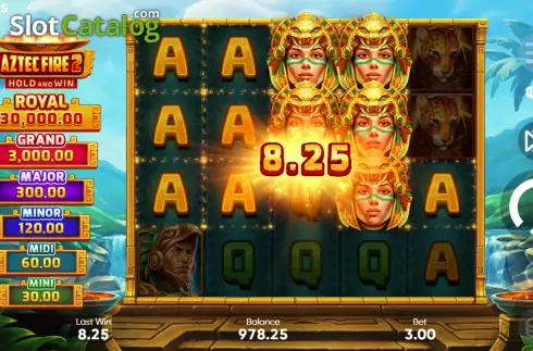 Οθόνη4. Aztec Fire 2 Κουλοχέρης